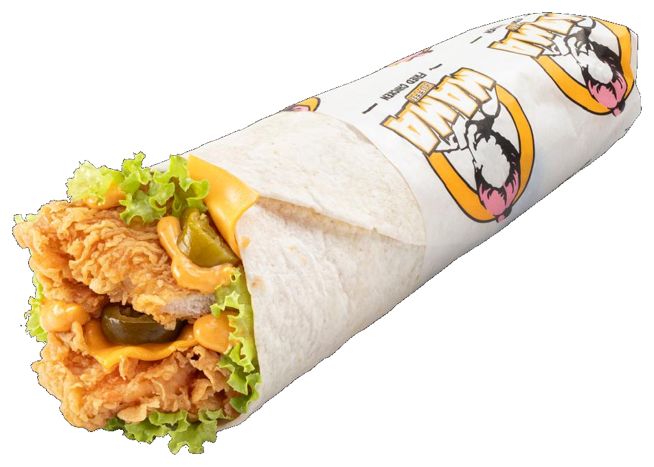 Wrap généreux Chick’n Mama au poulet croustillant